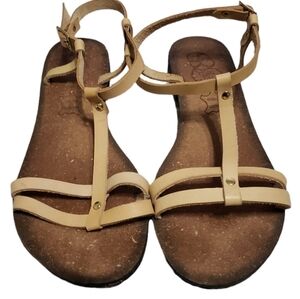 Modern Rebel Leather Sandals, Size 8